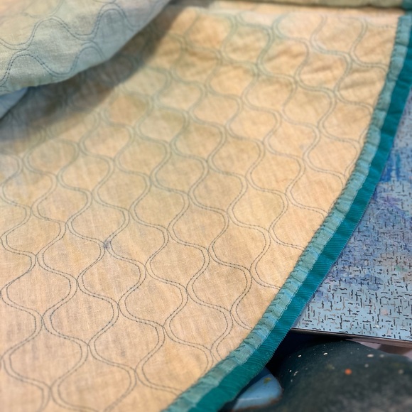 Mid Century Quilted Corduroy Skirt - Picture 3 of 14